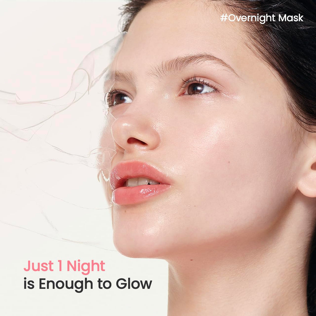 Bio-Collagen Real Deep Mask, Hydrating Overnight Hydrogel Mask, Pore Minimizing, Elasticity Improvement, 34G X4Ea