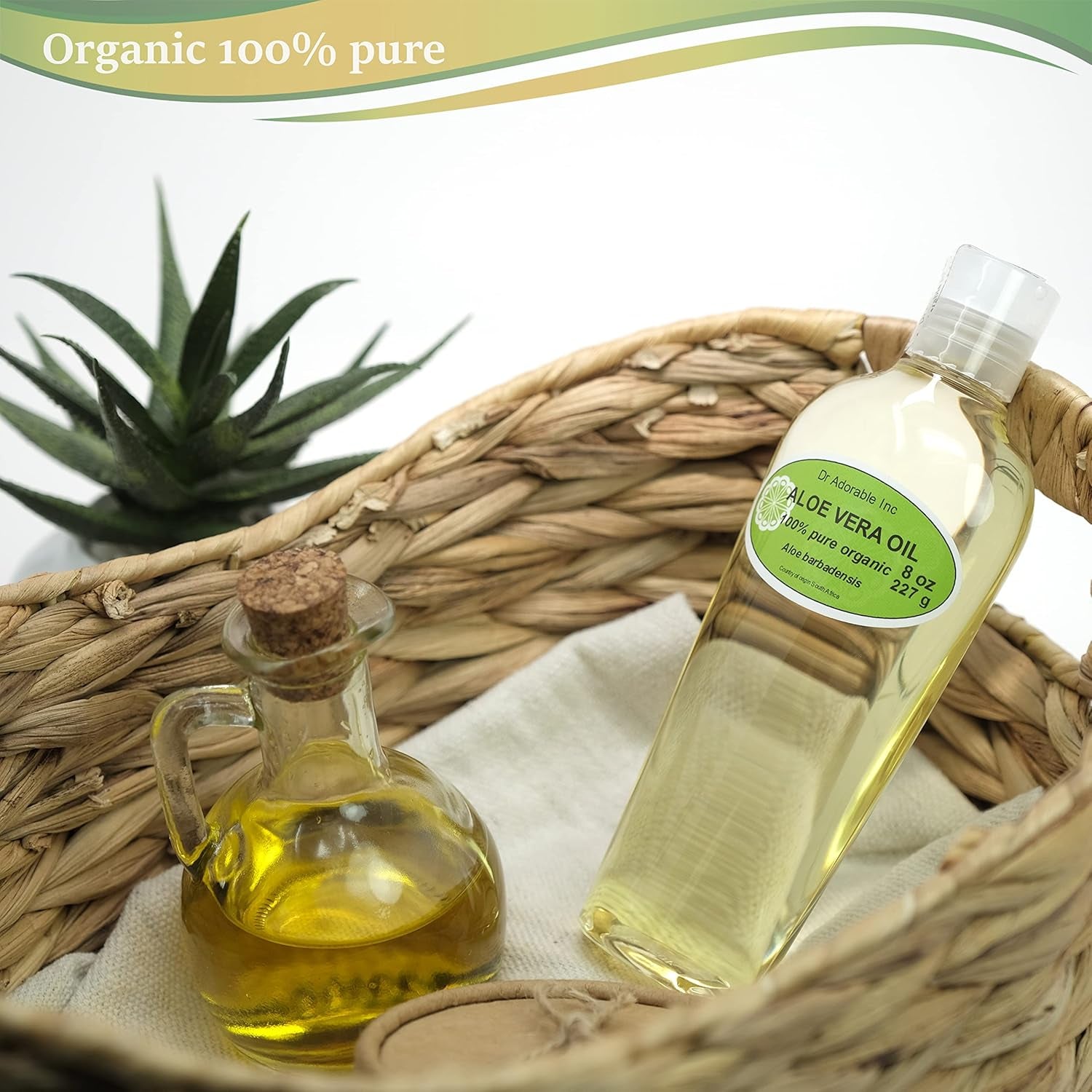 Dr Adorable - 8 Oz - Aloe Vera Oil - 100% Pure Natural Organic