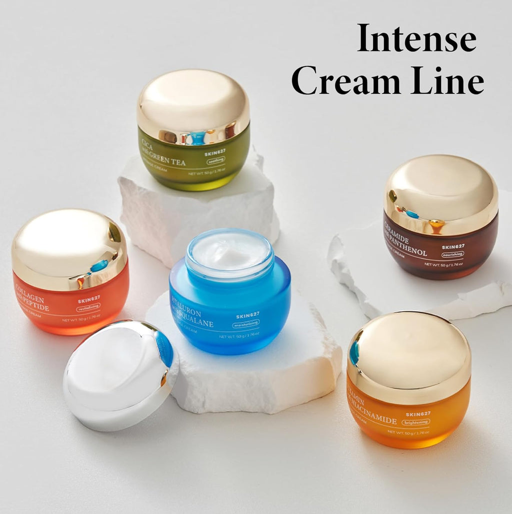 SKIN627 Daily Face Moisturizer, Face Cream, Facial Cream 1.76 Oz Korean Skin Care Korean Moisturizer (Hyaluron with Squalane)