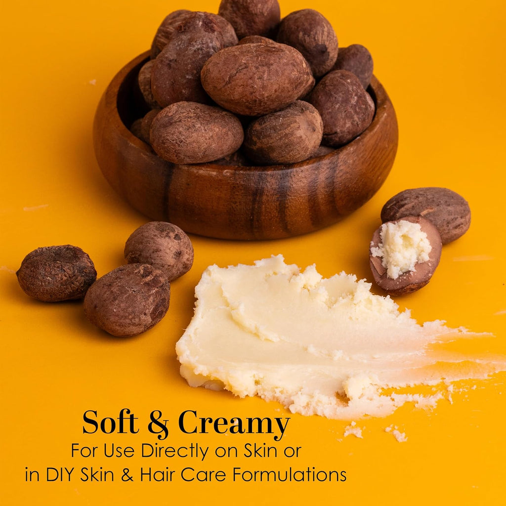 Raw Shea Butter - 100% Pure Shea Butter for Hair and Body | Unrefined Shea Butter to Make Lotion for Extremely Dry Skin, DIY Lip Balm, Body Butter and Shea Butter Soap | Natural Moisturizer