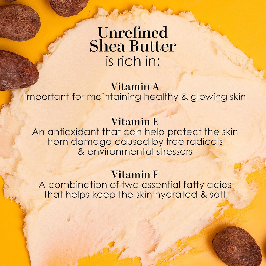 Raw Shea Butter - 100% Pure Shea Butter for Hair and Body | Unrefined Shea Butter to Make Lotion for Extremely Dry Skin, DIY Lip Balm, Body Butter and Shea Butter Soap | Natural Moisturizer