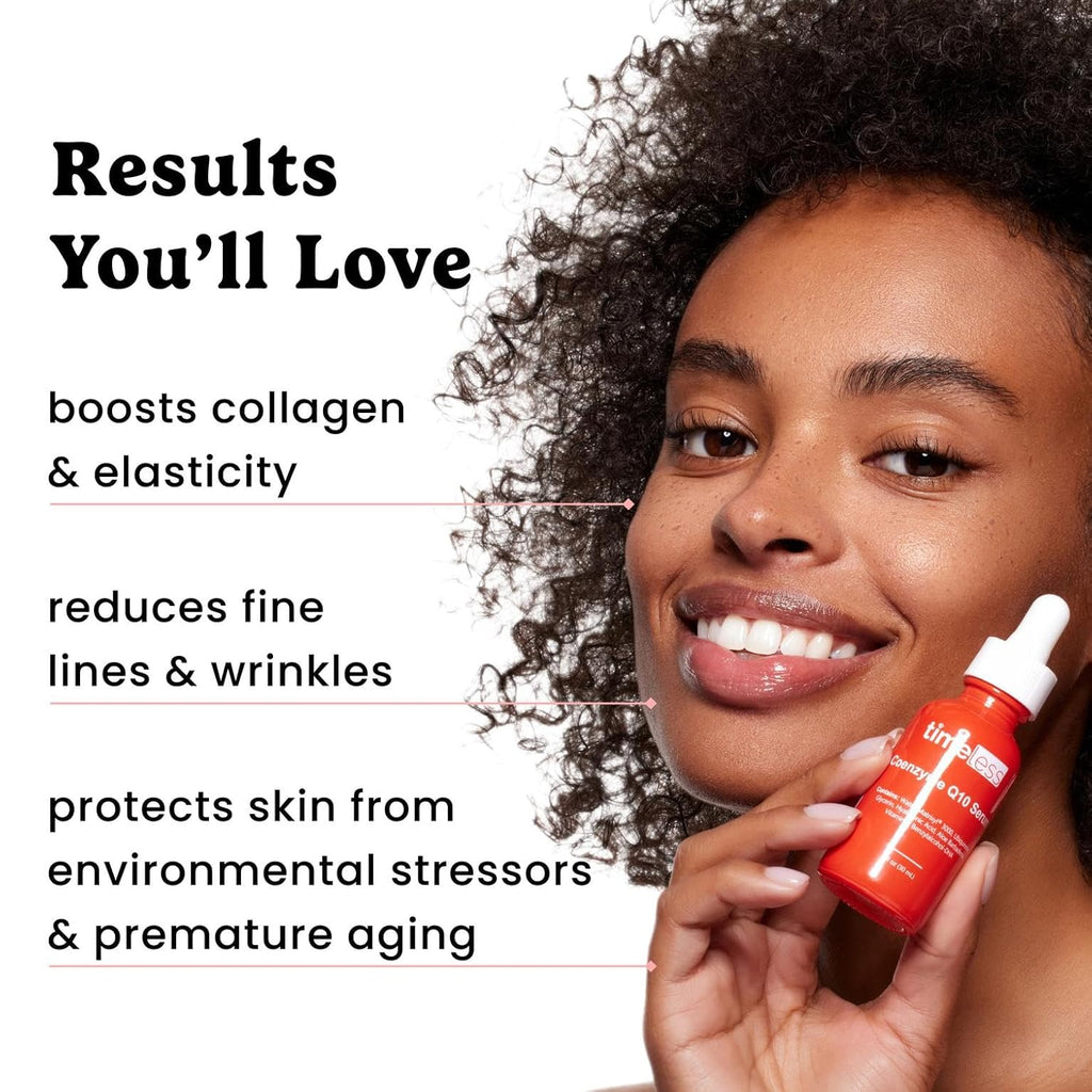 Coenzyme Q10 Serum - Skin Care Serum for Smoothing Skin - Fragrance-Free Coenzyme Q10 Serum with Hyaluronic Acid - Antioxidant Serum for Skin Care - 1 Oz